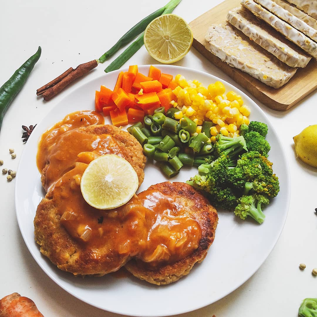 gambar steak tempe crispy